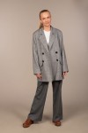 Marynarka damska oversize w jodełkę