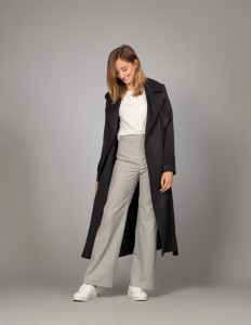 Eleganckie spodnie damskie z wysokim stanem